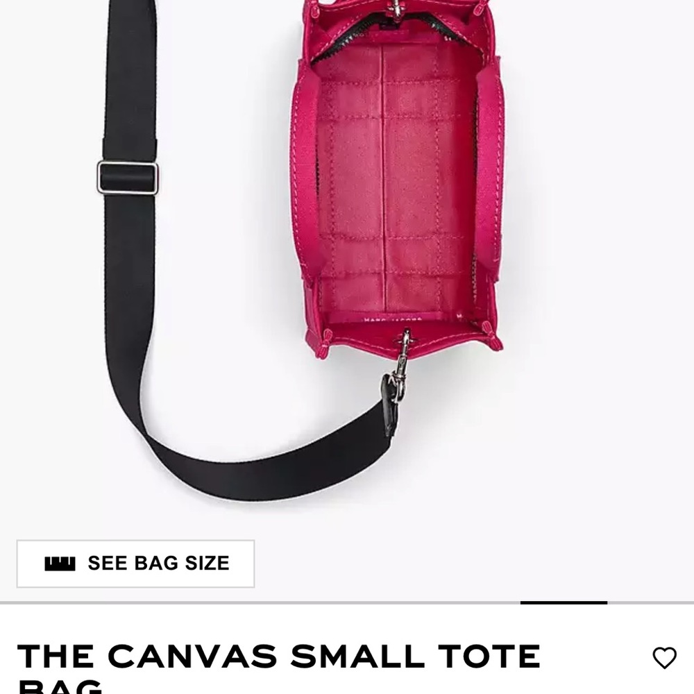 Marc Jacobs Fuchsia Canvas Tote - Picture 7 of 14